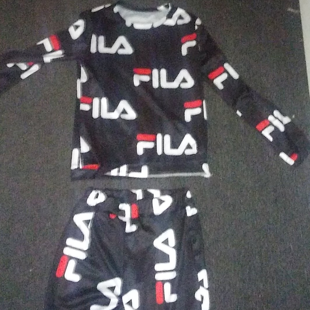 Two piece fila legging long sleeve set